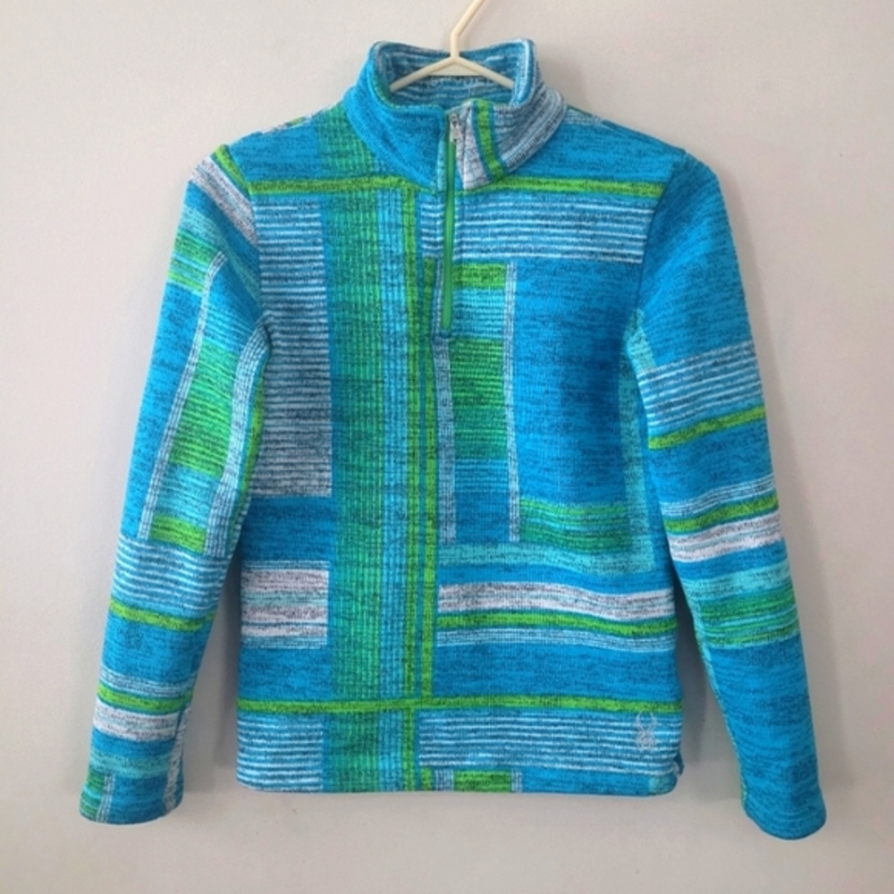 Spyder‎ better sweater pullover,1/4 zip fleece,kids size L